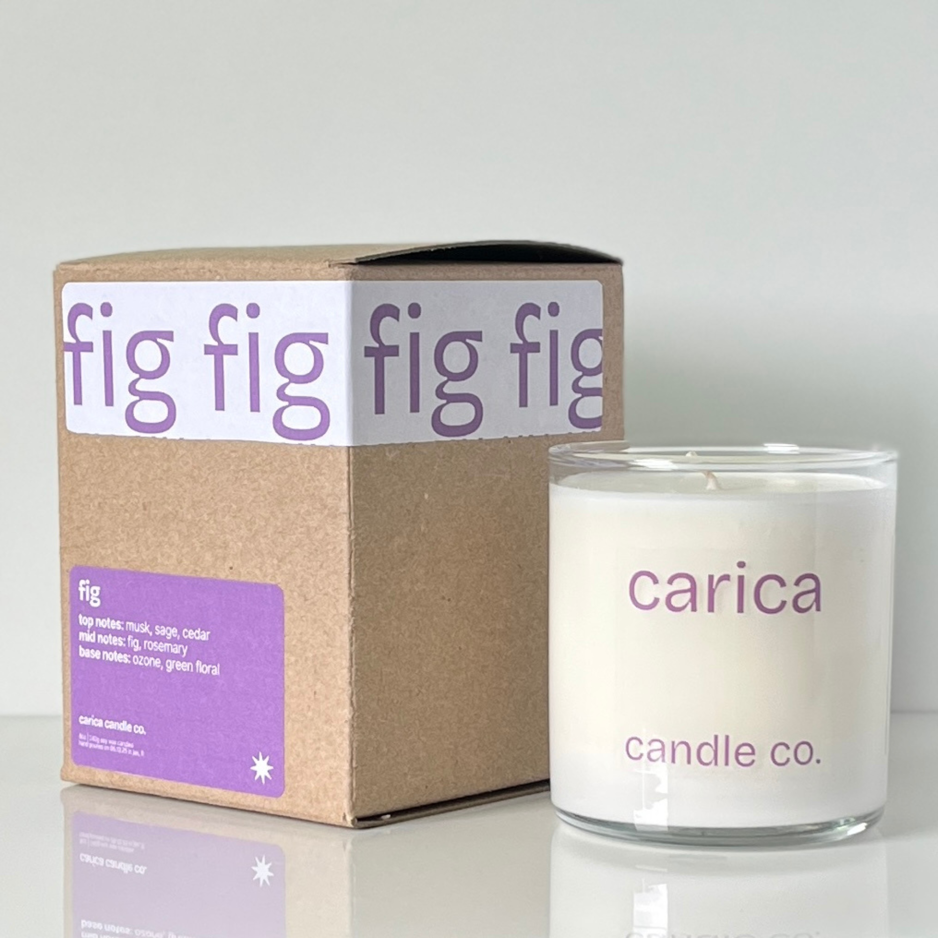 fig soy wax candle