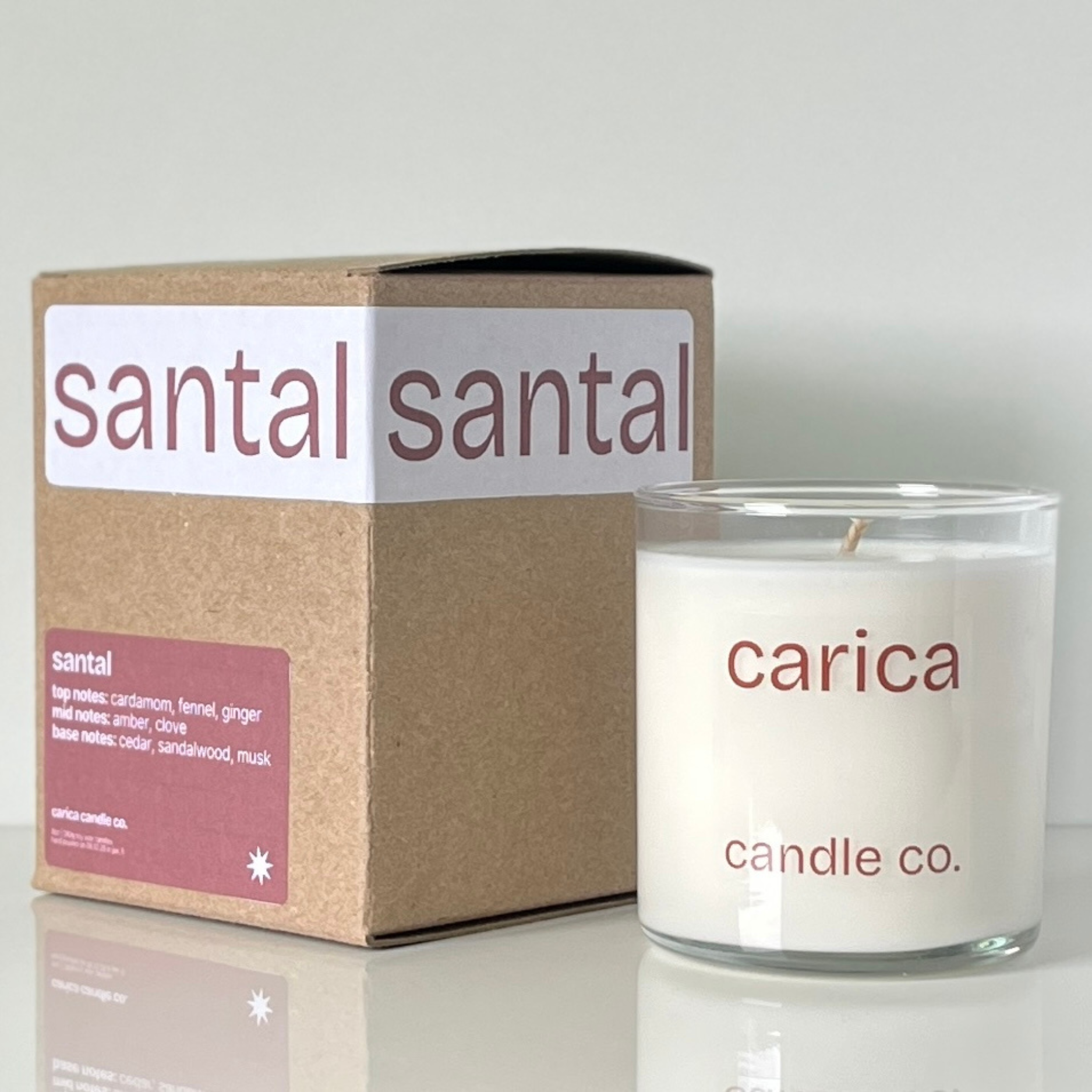 santal soy wax candle