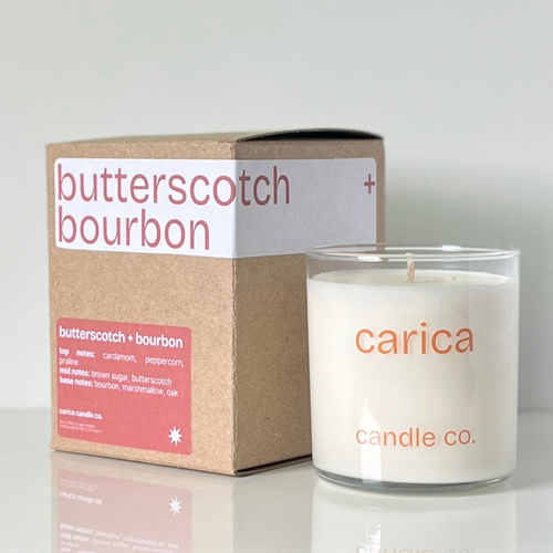 butterscotch + bourbon soy wax candle