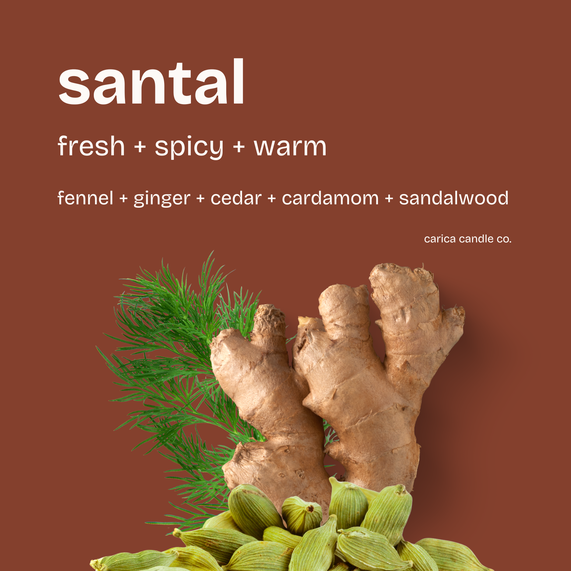 santal soy wax candle