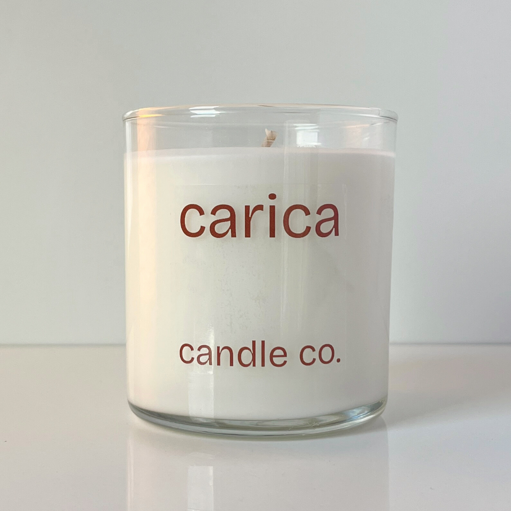 smoked vanilla soy wax candle